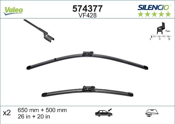 VALEO 574377 - Щетка стеклоочистителя abcparts.ee