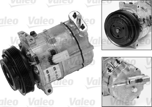 Valeo 699818 - Компрессор кондиционера abcparts.ee