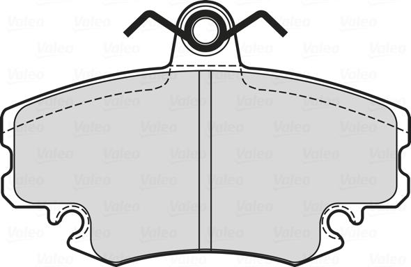 Valeo 601699 - Тормозные колодки, дисковые, комплект abcparts.ee