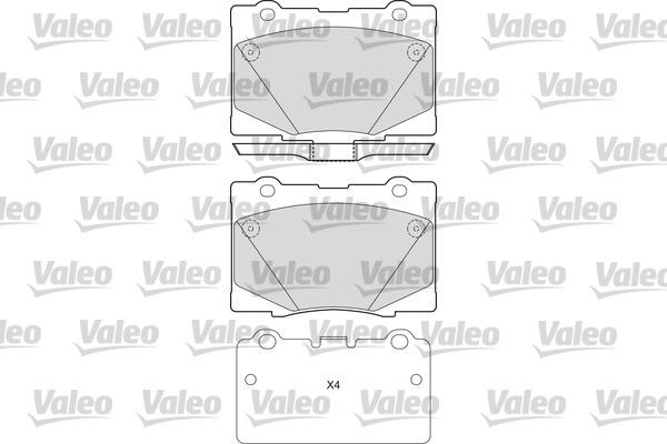 Valeo 601669 - Тормозные колодки, дисковые, комплект abcparts.ee