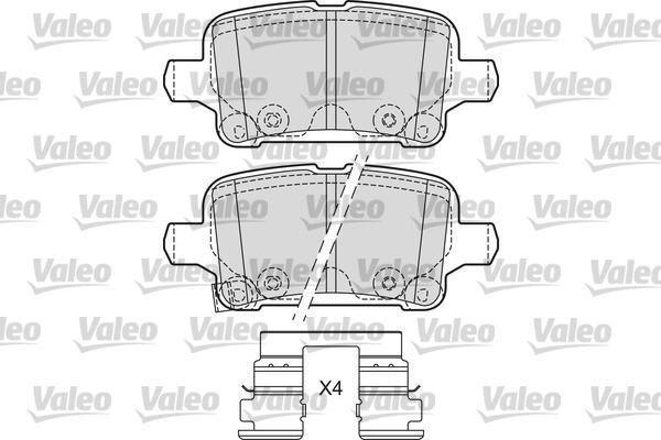 VALEO 601684 - Тормозные колодки, дисковые, комплект abcparts.ee