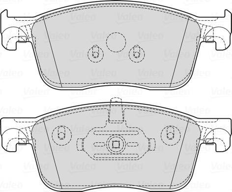 VALEO 601743 - Тормозные колодки, дисковые, комплект abcparts.ee