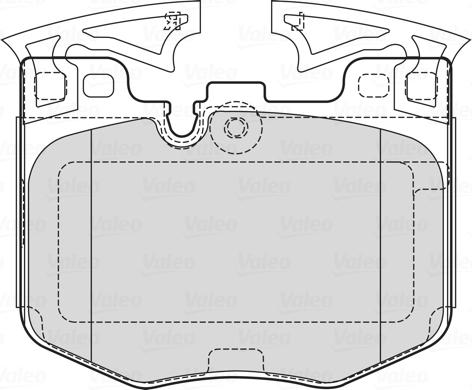 VALEO 601755 - Тормозные колодки, дисковые, комплект abcparts.ee