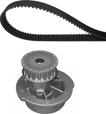 Valeo 614653 - Водяной насос + комплект зубчатого ремня ГРМ abcparts.ee