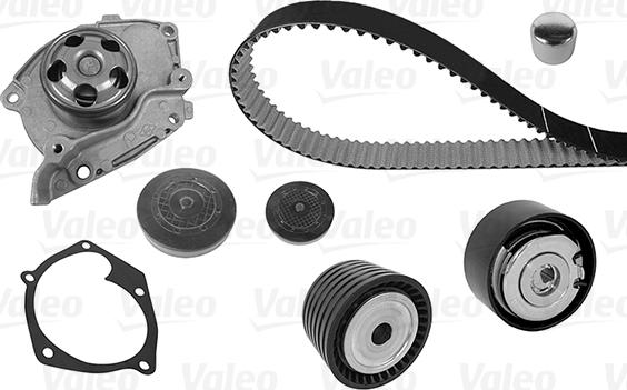 Valeo 614602 - Водяной насос + комплект зубчатого ремня ГРМ abcparts.ee