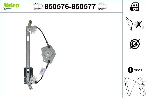 VALEO 850576 - Стеклоподъемник abcparts.ee