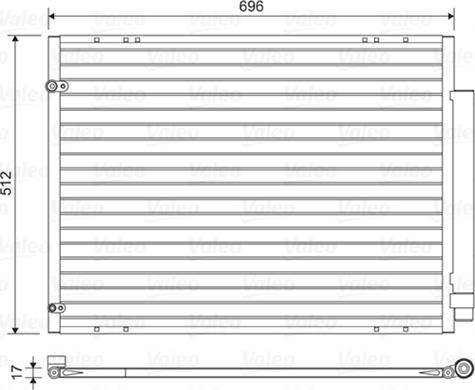 VALEO 814448 - Конденсатор кондиционера abcparts.ee