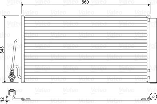 VALEO 814409 - Конденсатор кондиционера abcparts.ee