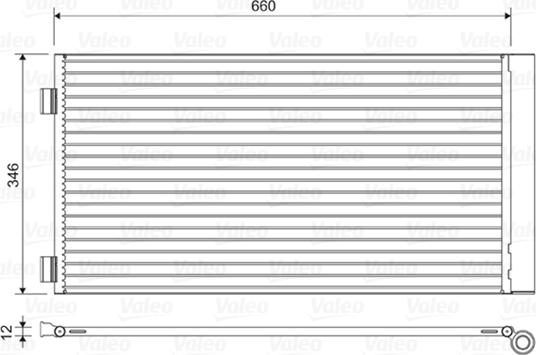 VALEO 814408 - Конденсатор кондиционера abcparts.ee