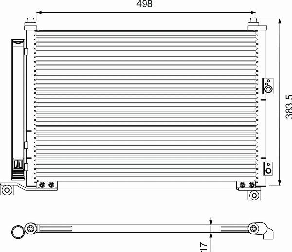 VALEO 814403 - Конденсатор кондиционера abcparts.ee