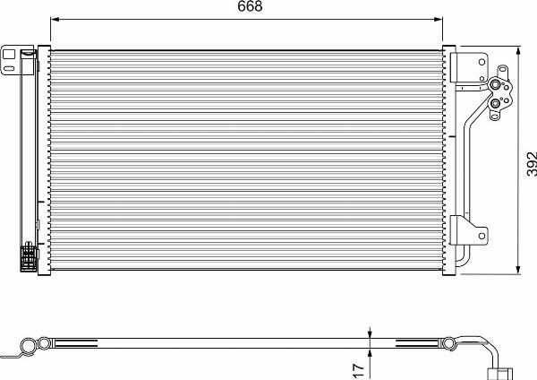 VALEO 814015 - Конденсатор кондиционера abcparts.ee