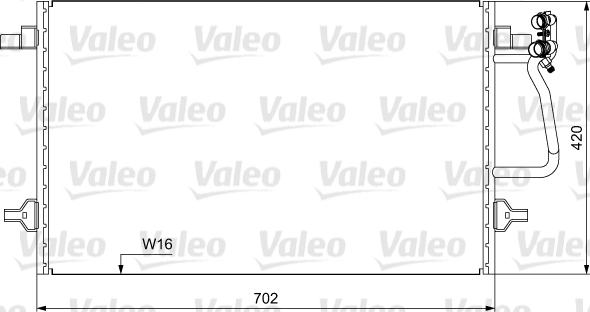 VALEO 814030 - Конденсатор кондиционера abcparts.ee