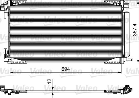 Valeo 814028 - Конденсатор кондиционера abcparts.ee