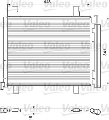 VALEO 814168 - Конденсатор кондиционера abcparts.ee