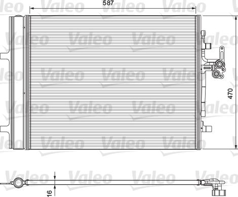 VALEO 814318 - Конденсатор кондиционера abcparts.ee