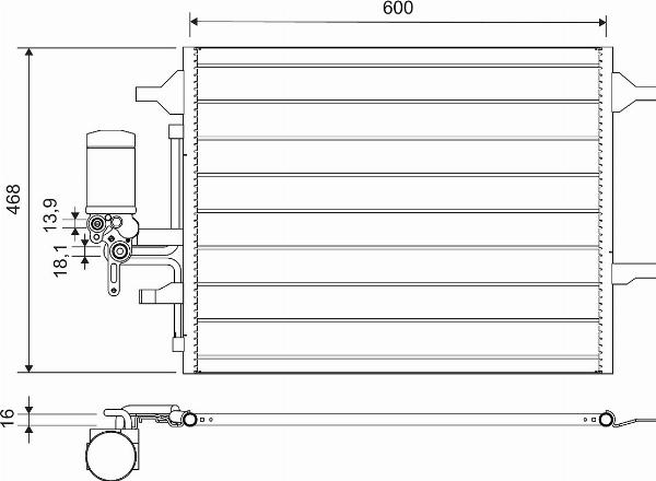 VALEO 814321 - Конденсатор кондиционера abcparts.ee