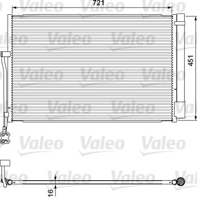 VALEO 814379 - Конденсатор кондиционера abcparts.ee