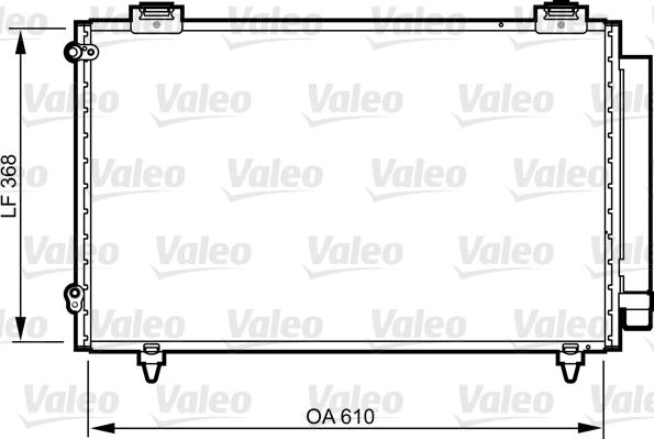 VALEO 814263 - Конденсатор кондиционера abcparts.ee