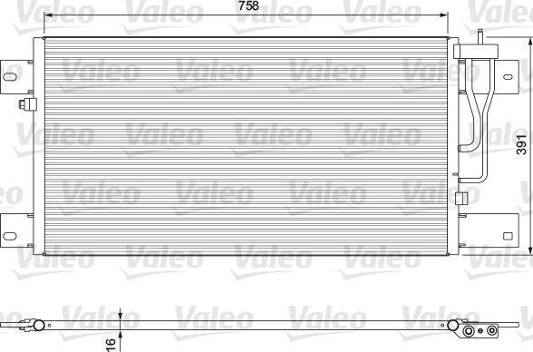 VALEO 815064 - Конденсатор кондиционера abcparts.ee