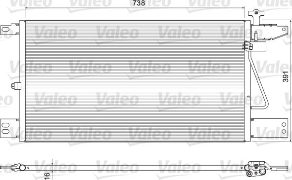 VALEO 815065 - Конденсатор кондиционера abcparts.ee