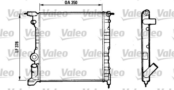 VALEO 816656 - Радиатор, охлаждение двигателя abcparts.ee