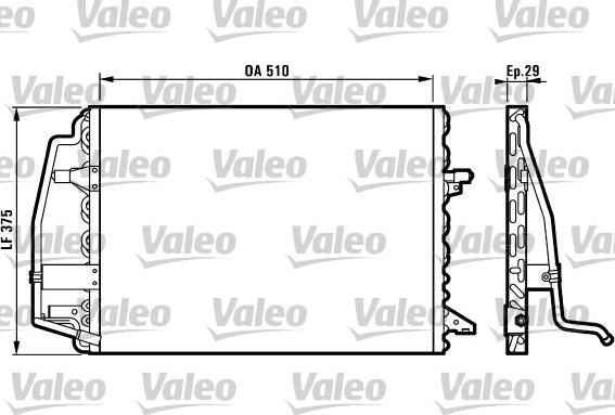 Valeo 816898 - Конденсатор кондиционера abcparts.ee