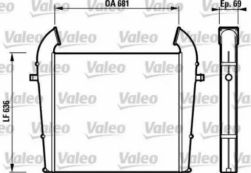 Valeo 816853 - Интеркулер, теплообменник турбины abcparts.ee