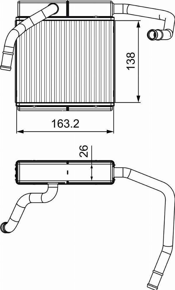 Valeo 811552 - Теплообменник, отопление салона abcparts.ee