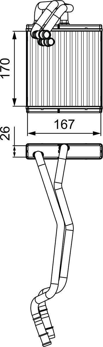 Valeo 811509 - Теплообменник, отопление салона abcparts.ee