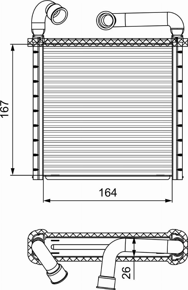 Valeo 811506 - Теплообменник, отопление салона abcparts.ee