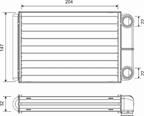 VALEO 811516 - Теплообменник, отопление салона abcparts.ee