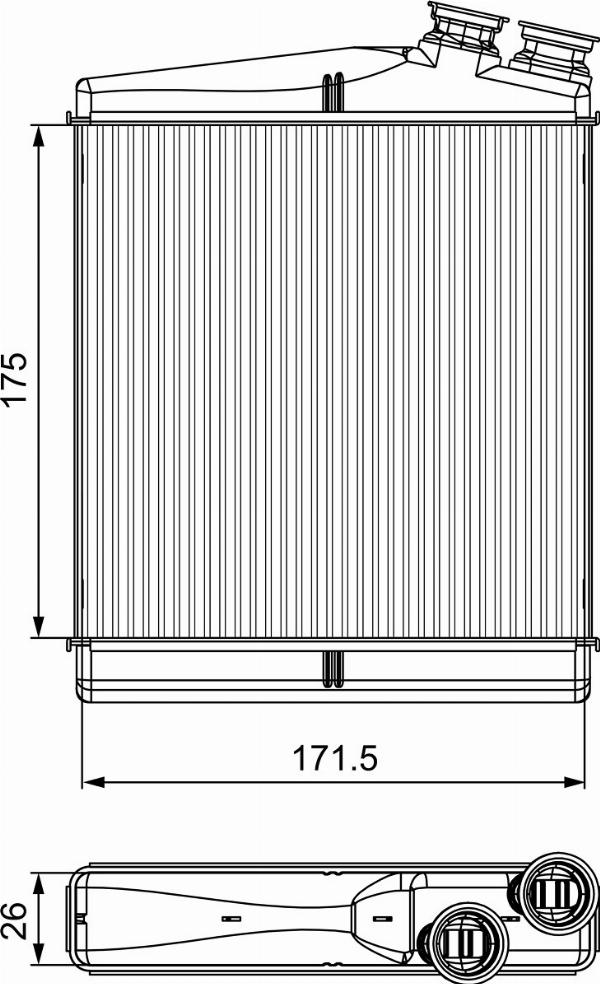 VALEO 811512 - Теплообменник, отопление салона abcparts.ee