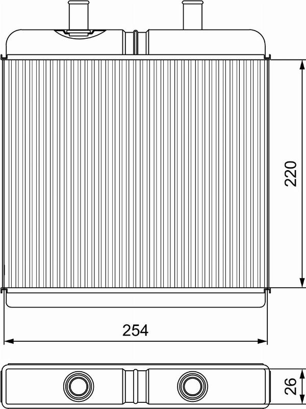 Valeo 811539 - Теплообменник, отопление салона abcparts.ee