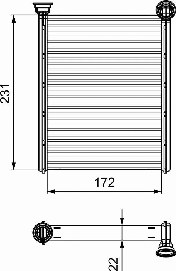 Valeo 811534 - Теплообменник, отопление салона abcparts.ee