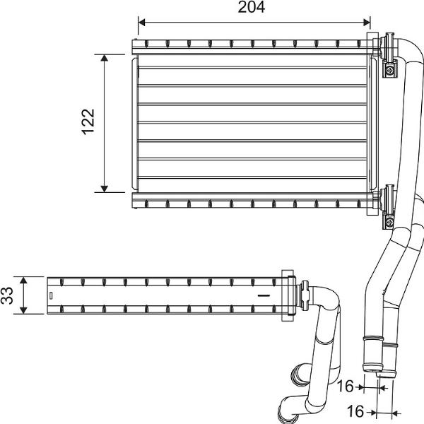 VALEO 811535 - Теплообменник, отопление салона abcparts.ee