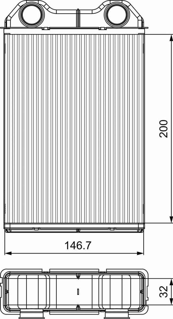 VALEO 811533 - Теплообменник, отопление салона abcparts.ee