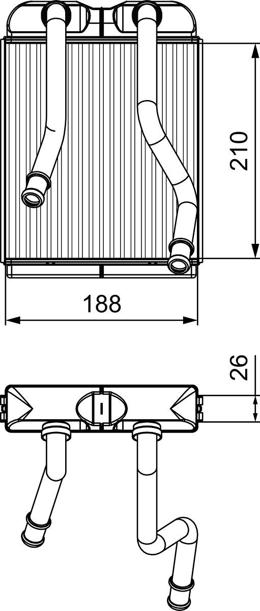 VALEO 811532 - Теплообменник, отопление салона abcparts.ee