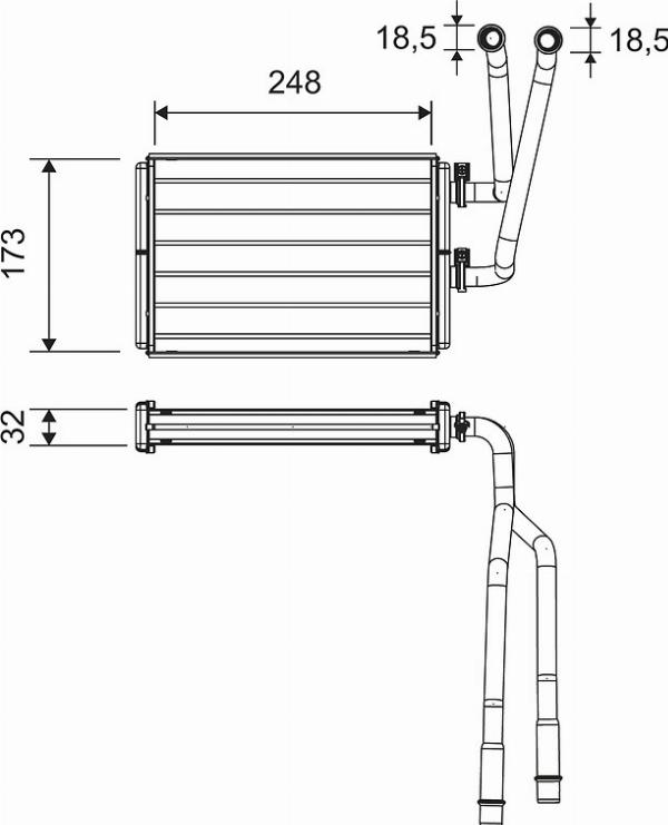 VALEO 811523 - Теплообменник, отопление салона abcparts.ee