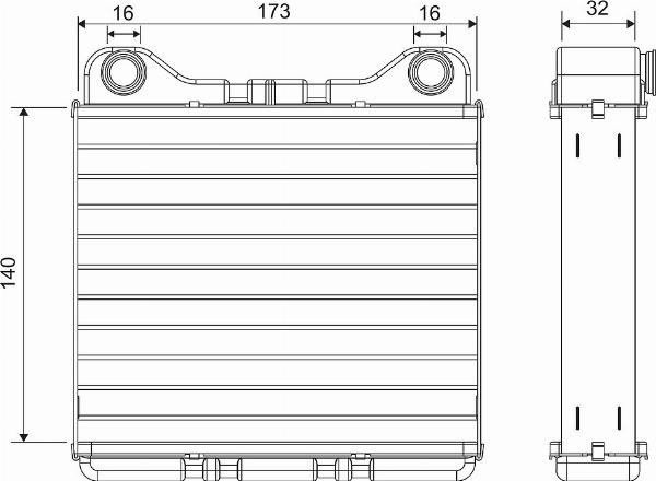 VALEO 811574 - Теплообменник, отопление салона abcparts.ee