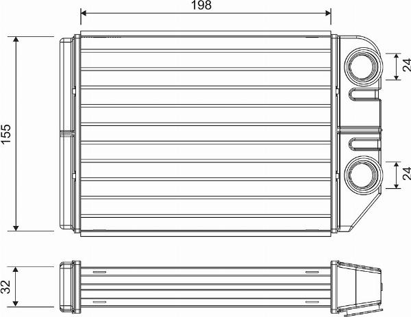 VALEO 811575 - Теплообменник, отопление салона abcparts.ee