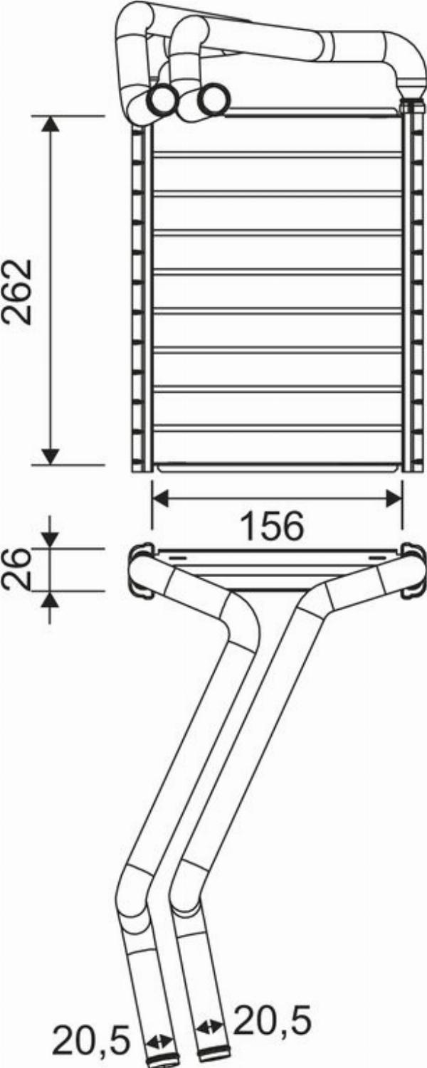 Valeo 811655 - Теплообменник, отопление салона abcparts.ee