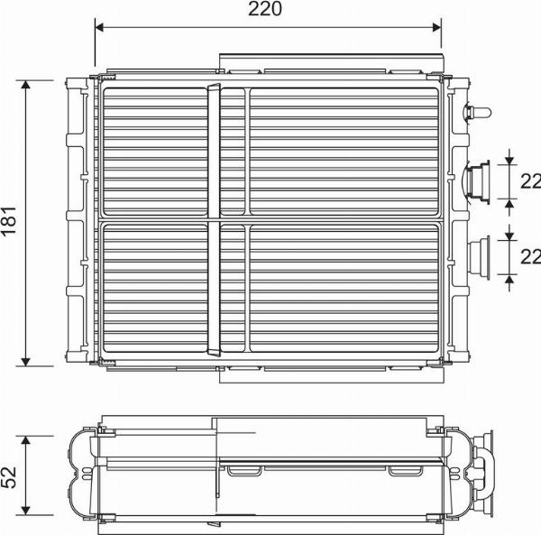 Valeo 811656 - Теплообменник, отопление салона abcparts.ee