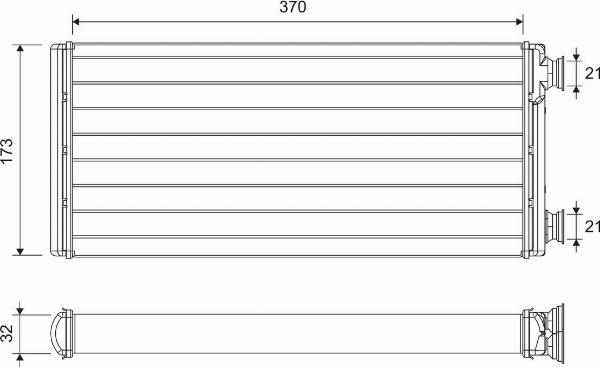 VALEO 811630 - Теплообменник, отопление салона abcparts.ee