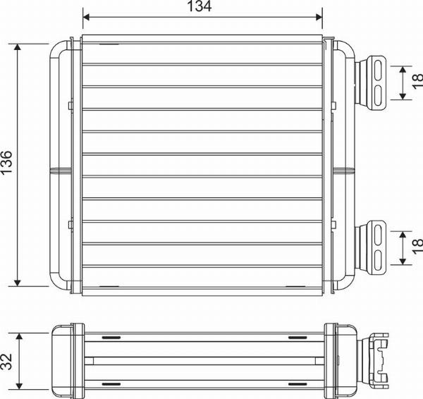 VALEO 811629 - Теплообменник, отопление салона abcparts.ee