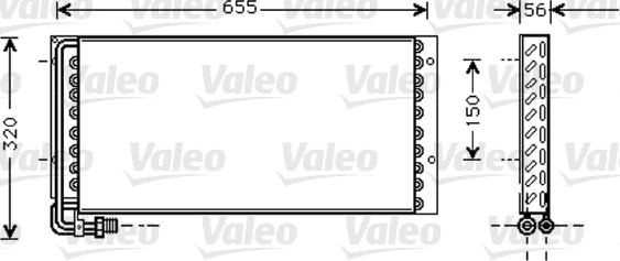 Valeo 818044 - Конденсатор кондиционера abcparts.ee