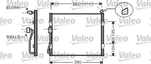 VALEO 818031 - Конденсатор кондиционера abcparts.ee