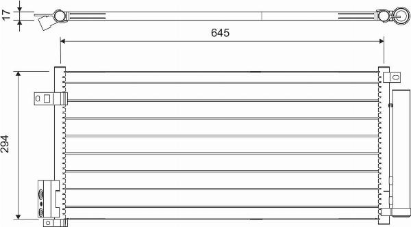 VALEO 818192 - Конденсатор кондиционера abcparts.ee