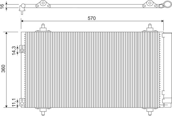 VALEO 818171 - Конденсатор кондиционера abcparts.ee