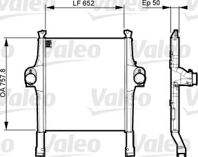 VALEO 818880 - Интеркулер, теплообменник турбины abcparts.ee