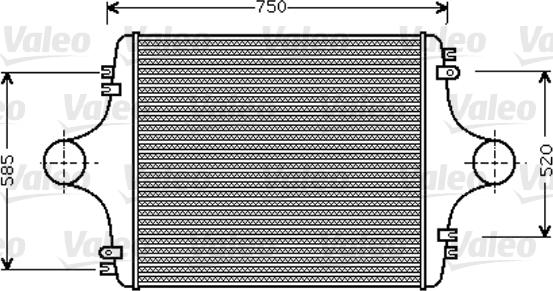 VALEO 818743 - Интеркулер, теплообменник турбины abcparts.ee